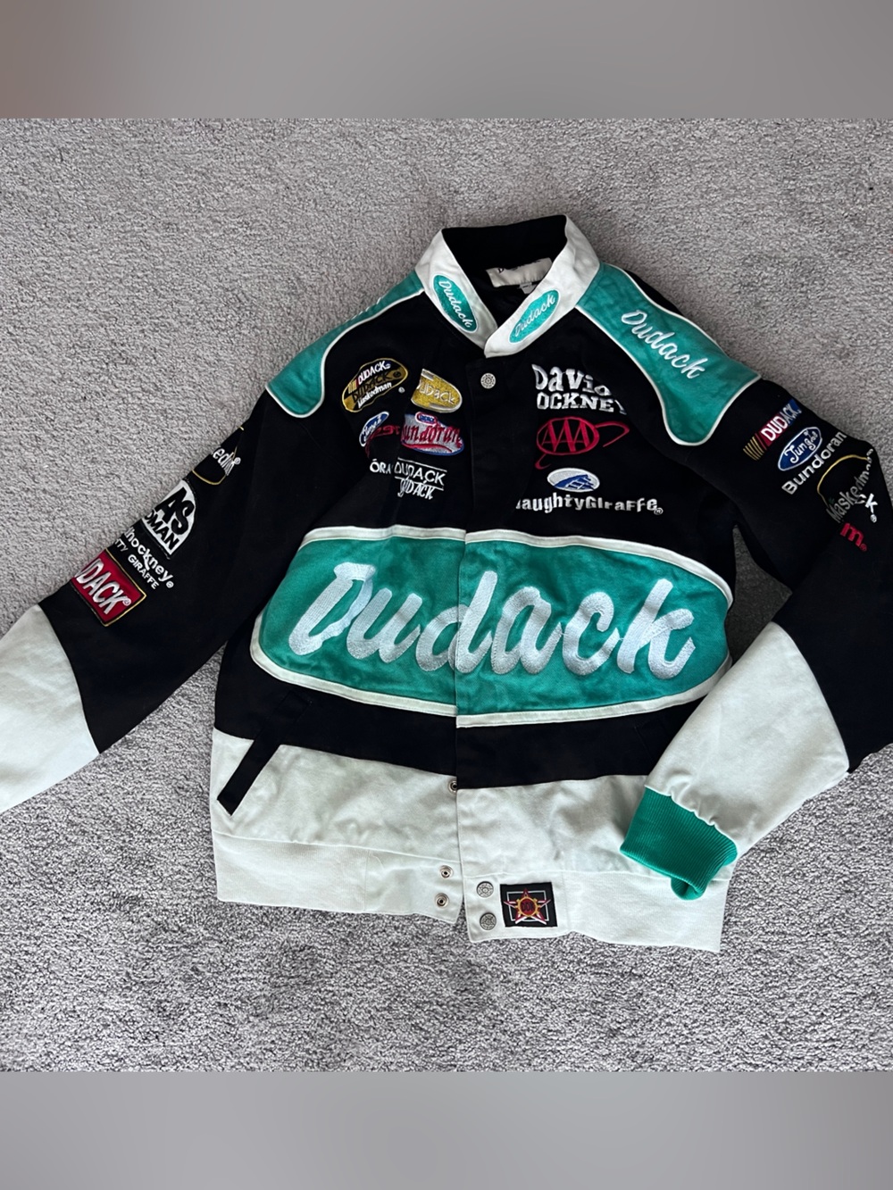 Dudack Embroidered NASCAR Racing Jacket - Picture 5 of 6
